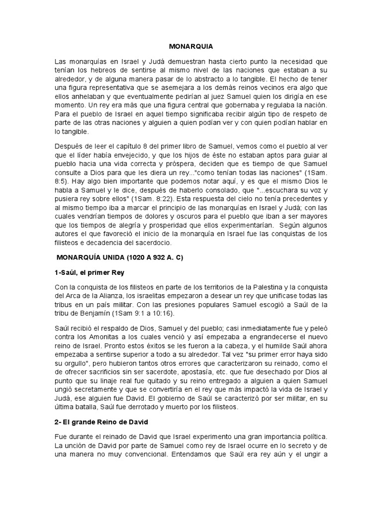 Monarquia de Israel | David | Solomons