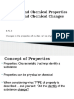 Physical Chemical Properties Changes