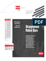 Straightened Rolled Bars: Diameter X Linear Weight