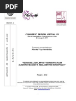 Tecnica Legislativa para reglamentos