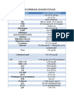 Normal Values Main Blood Tests