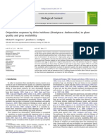 Oviposition Response by Orius Insidiosus (Hemiptera: Anthocoridae) To Plant Quality and Prey Availability