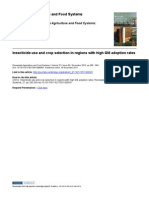 Insecticide use and crop selection in regions with high GM adoption rates