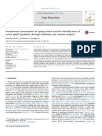 Invertebrate Communities in Spring Wheat and The Identification of Cereal Aphid Predators Through Molecular Gut Content Analysis