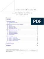 Distributed Lag Non-Linear Models in R