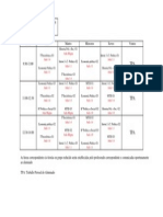 Horario 2º Cuadrimestre