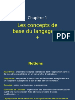 Chapitre 1 - Concepts de Base Du Langage C++