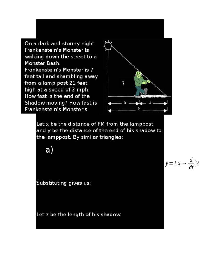 Calculating Shadow and Distance Rates | PDF