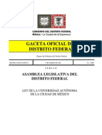 Ley de La Universidad Autonoma de La Ciudad de Mexico
