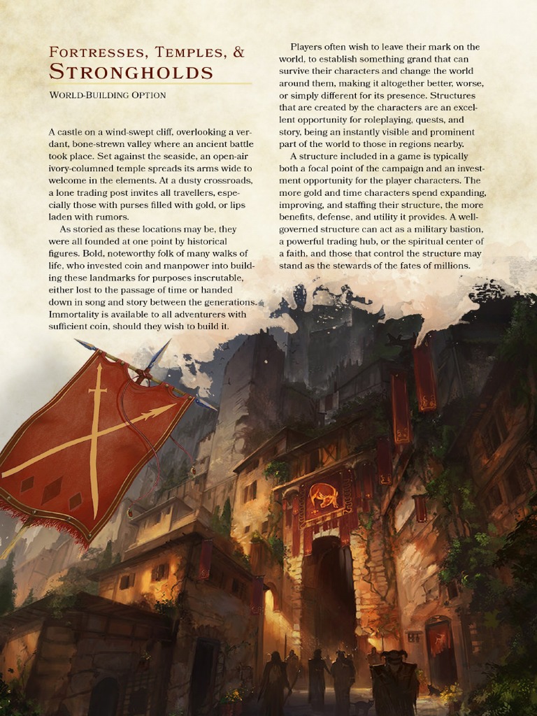 DND 5e Homebrew Strongholds Guide | PDF