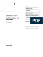 Simatic IT Unilab Database Job Structures