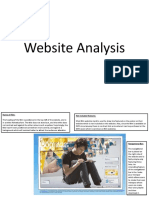 Website Analysis