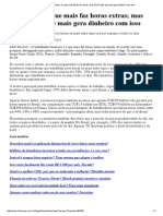 InfoMoney __ Brasileiro é o Que Mais Faz Horas Extras; Mas EUA é País Que Mais Gera Dinheiro Com Isso