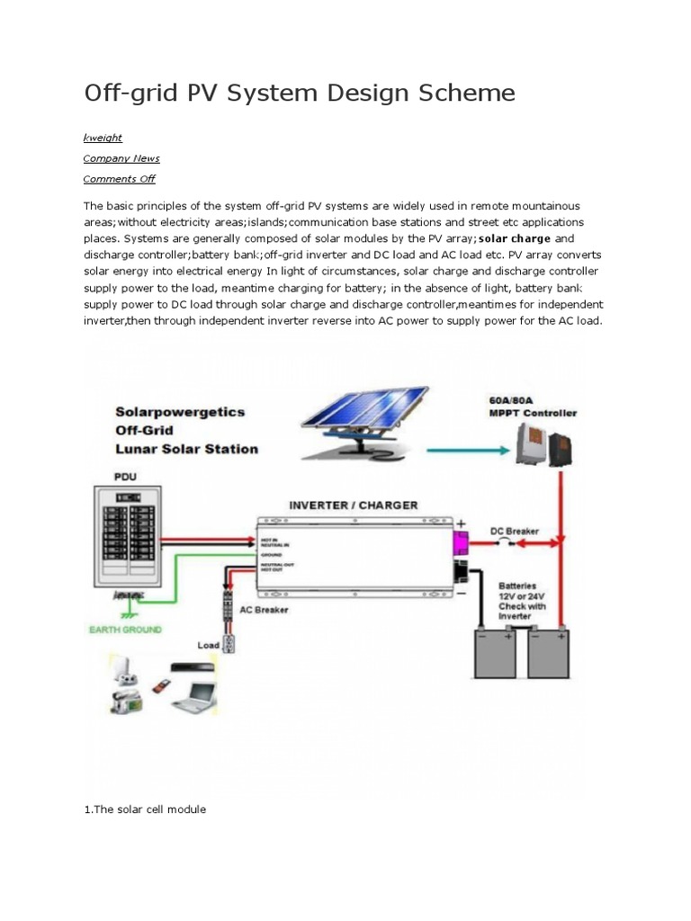 Off-Grid PV System Design Guide | PDF | Science & Mathematics ...