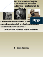 Historia Desde Abajo, Sus Caracteristicas y Aportes