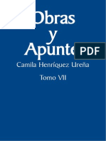 CHU - Obras y Apuntes T.7.literatura Hispanoamericana