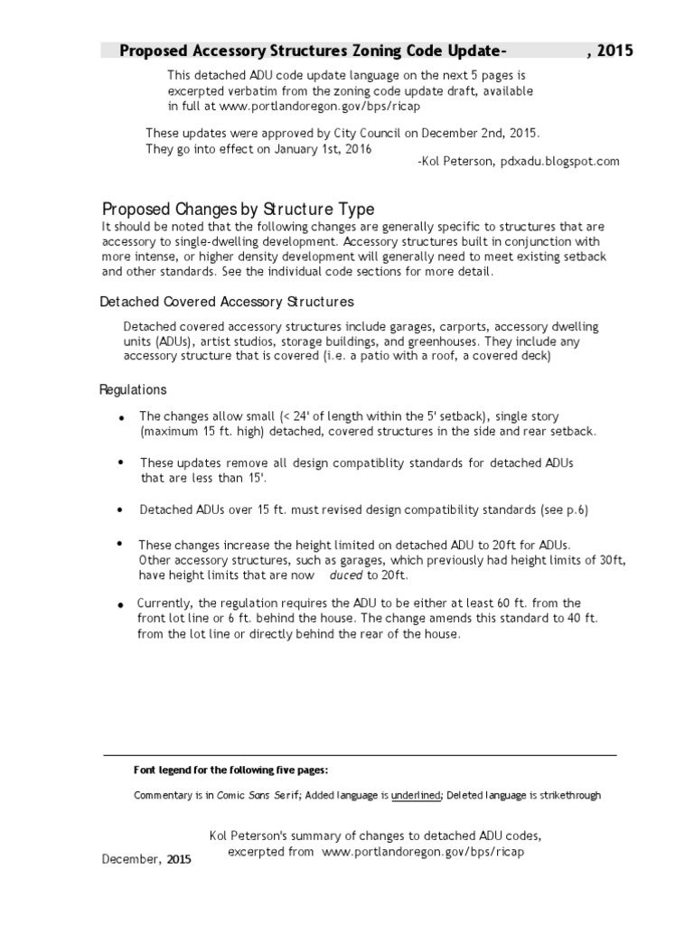 Accessory Structures Zoning Code Update | PDF | Window | Roof