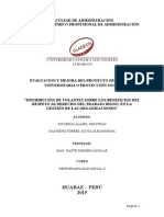 Evaluación y mejora del proyecto de extensión universitaria sobre el trabajo digno