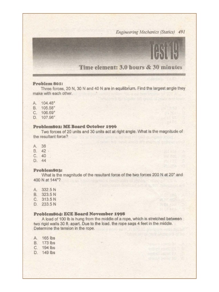 Engineering Statics Examples 22 Engineering Mechanics Statics Ideas In