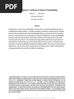 A Practitioner’s Defense of Return PredictabilityA Practitioner’s Defense of Return Predictability