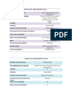 Cedula Del Indicador