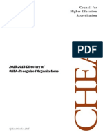 2015-2016 Directory of CHEA Recognized Organizations