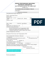 Formulir Permintaan Informasi