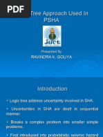 Logic Tree Approach Used in PSHA