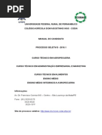 1 - MANUAL Processo Seletivo 2016.1 CODAI