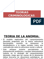 TEORIAS CRIMINOLOGICAS - Diapositivas