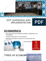 EDP - Learnings and Implementation Presentation