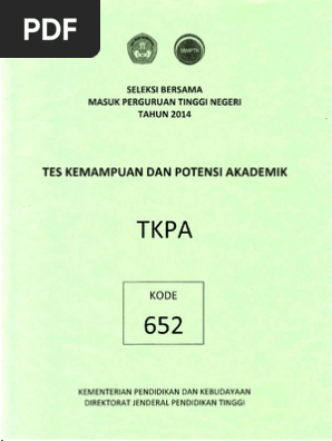 Contoh Soal Tes Kemampuan Dan Potensi Akademik Tkpa Sbmptn Dapatkan Contoh