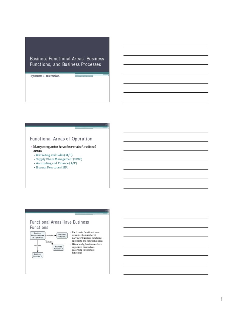 Business Functional Areas Functions Processes PDF | PDF | Supply Chain ...