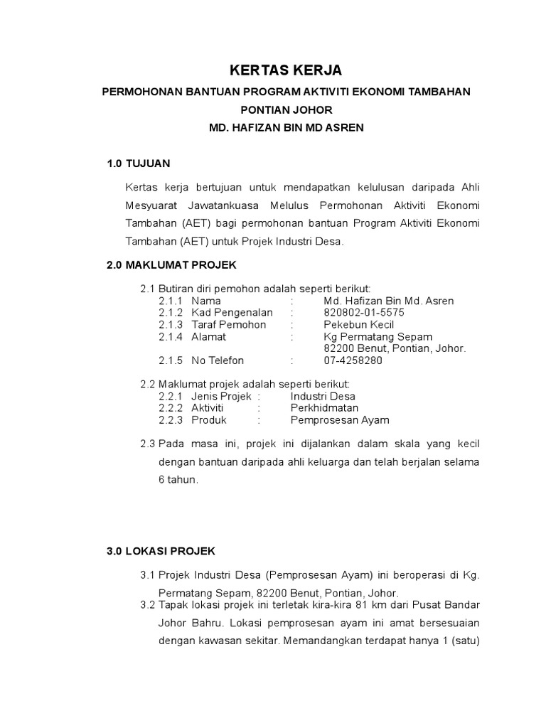 Kertas Kerja Aet Pdf