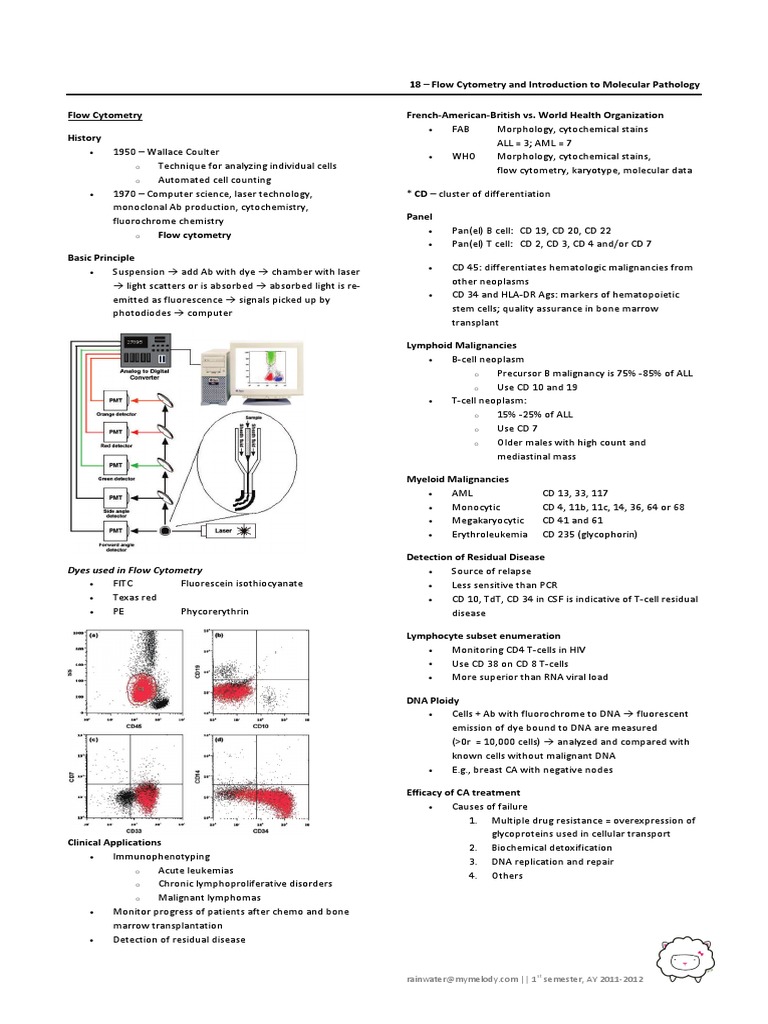 Flow Cytometry and Molecular Pathology Overview | PDF | Gel ...
