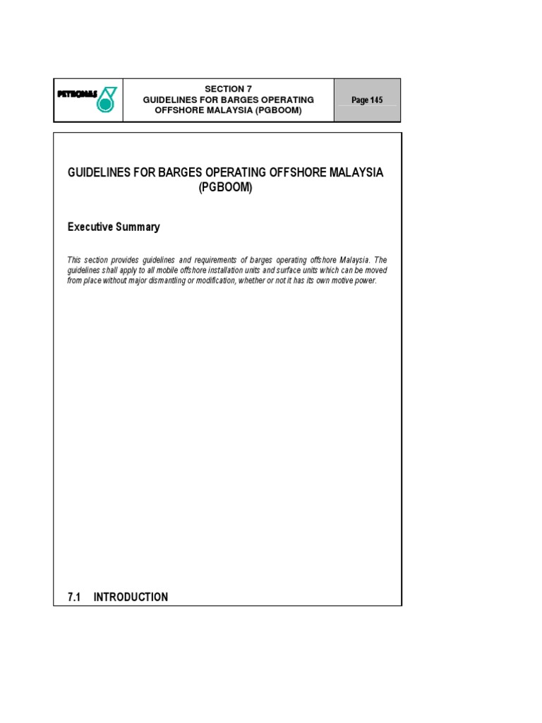 Ppgua Section 7 Guideline For Pgboom | PDF