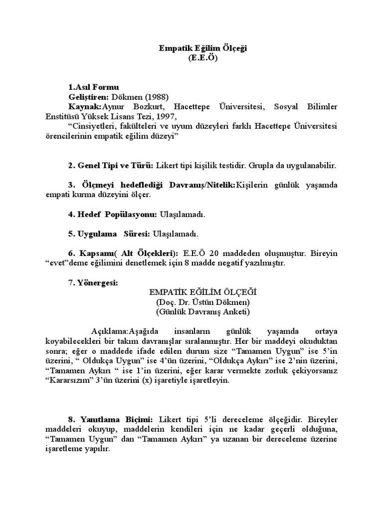 empatik egilim olcegi 871