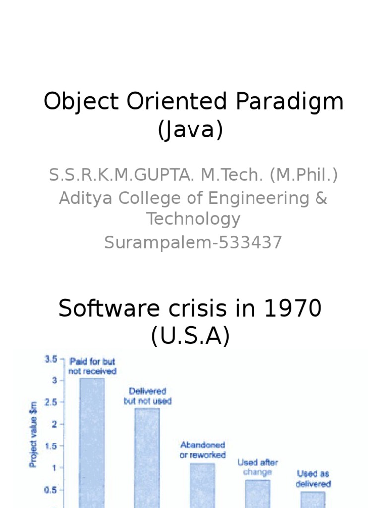 Object Oriented Paradigm (Java) | PDF | Method (Computer Programming ... image.
