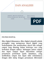 Analisis Vibrasi dan Filter Digital