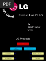 Product Line of LG: by Sanath Kumar Vivek