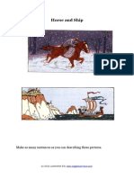 Horse and Ship: Make As Many Sentences As You Can Describing These Pictures