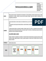 Protocolo de Atencion Al Cliente