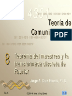 8 - Teorema Del Muestreo y La Transformada Discreta de Fourier