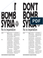 Dont Bomb Syria SWP MTG