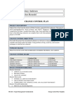 Change Control Plan