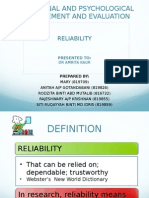 Reliability 