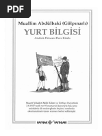 Abdülbaki Gölpınarlı - Yurt Bilgisi - 1927 PDF