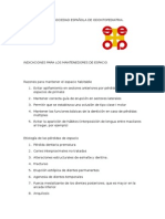 Protocolo de La Sociedad Española de Odontopediatria
