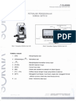 Buku Manual Station SOKKIA SET 520