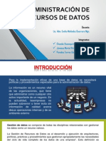 Administración de Recursos de Datos